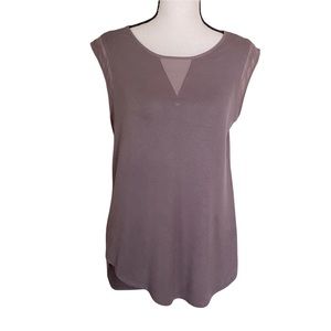 Amethyst Cap Sleeve Tunic Top